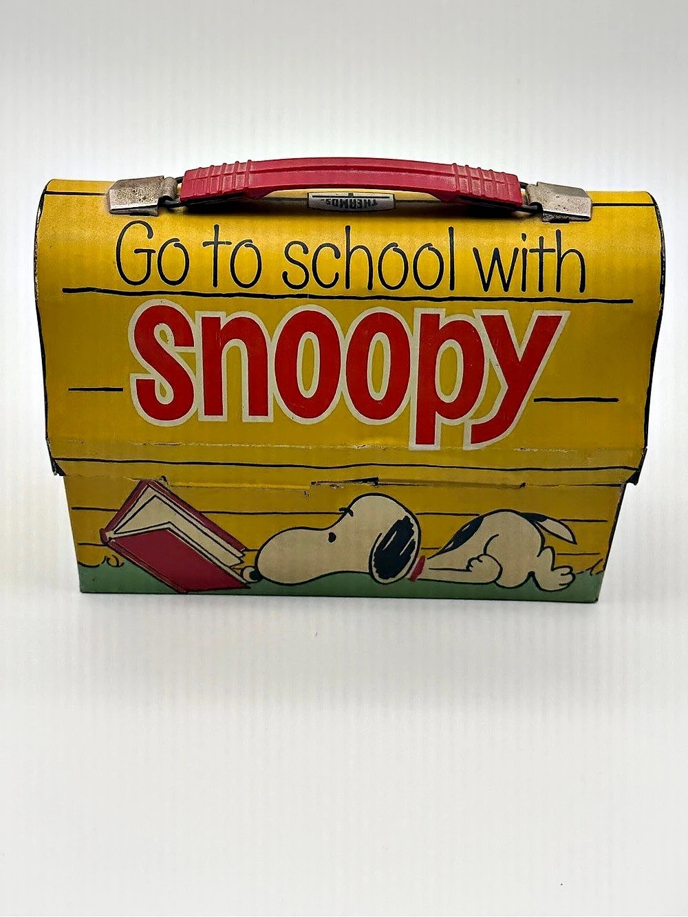Snoopy lunchbox Vintage Yellow